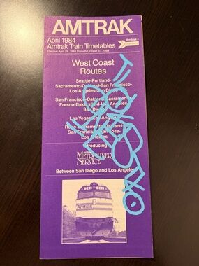 Vintage 80’s Amtrak west coast by Toomer gkae retna barry mcgee graffiti